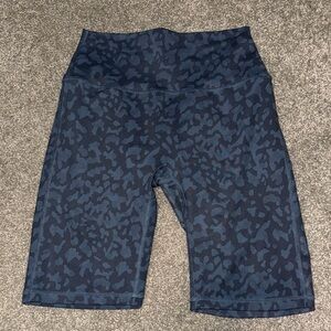 BuffBunny Navy Patterned Bike Shorts